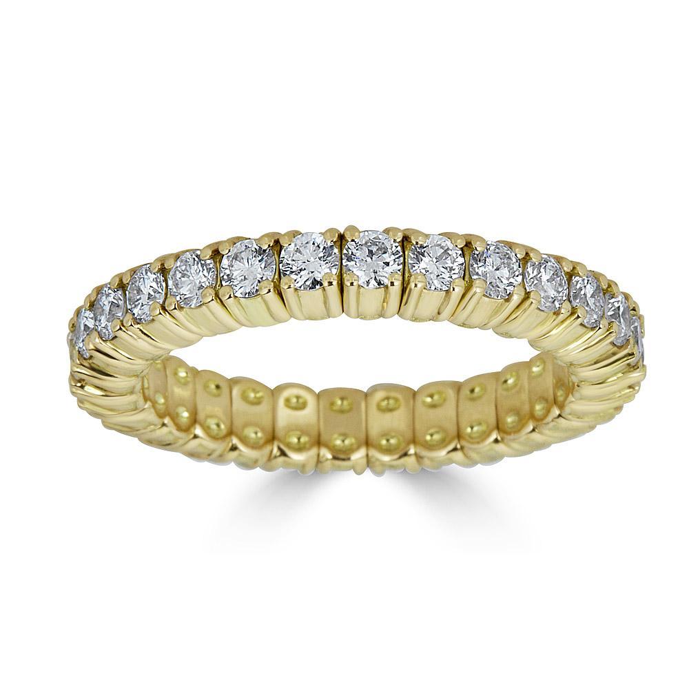 Yellow Gold Stretch Eternity Band