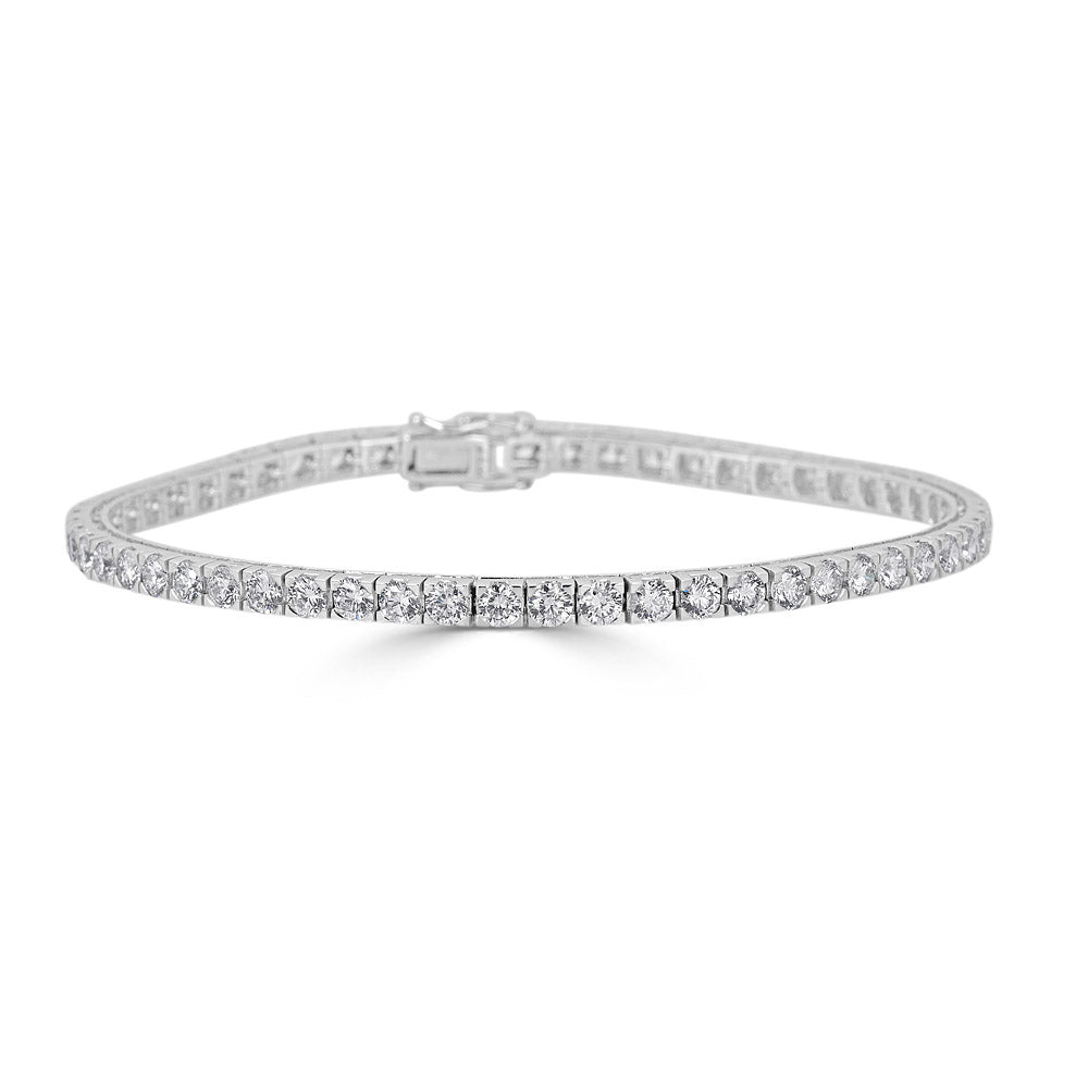 White Gold Tennis Bracelet with Diamonds