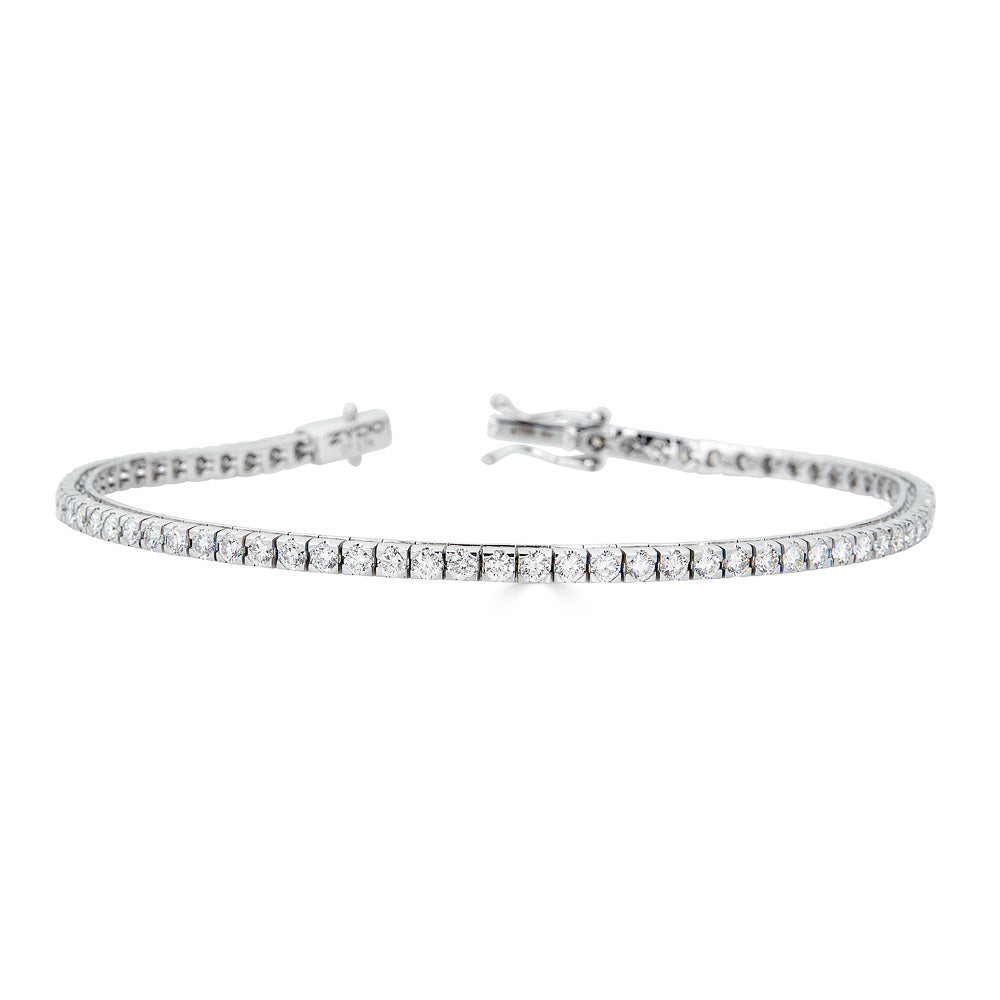 White Gold Tennis Bracelet with Diamonds